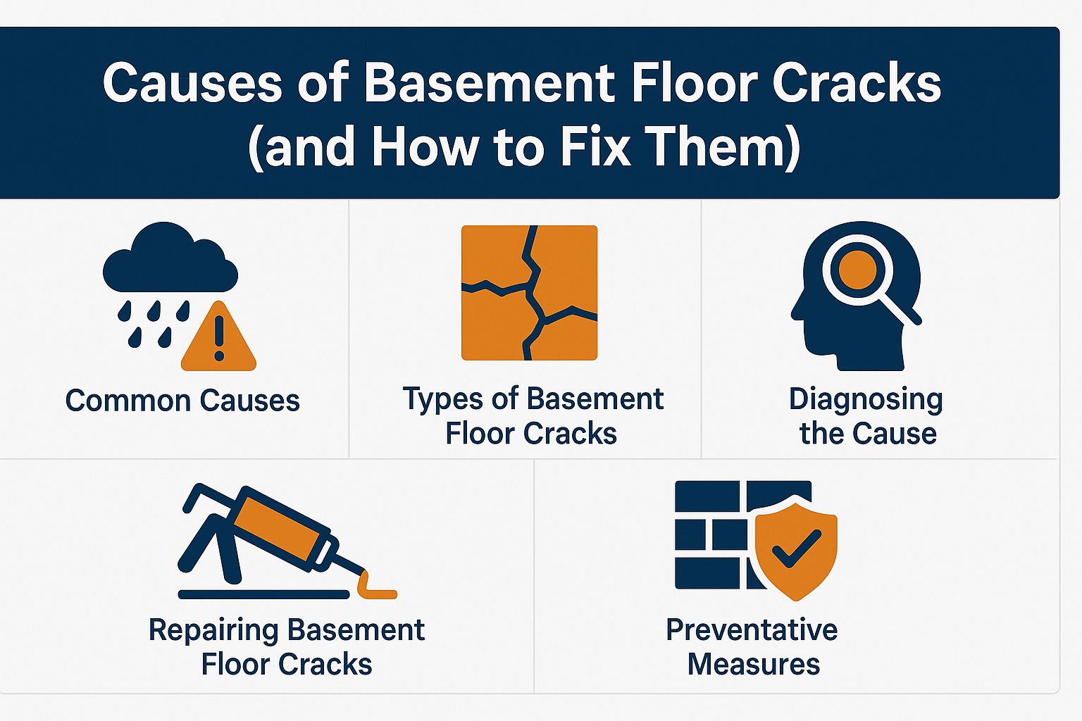 Causes of Basement Floor Cracks (and How to Fix Them Today)