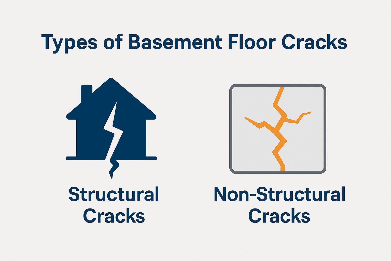 Types of Basement Floor Cracks