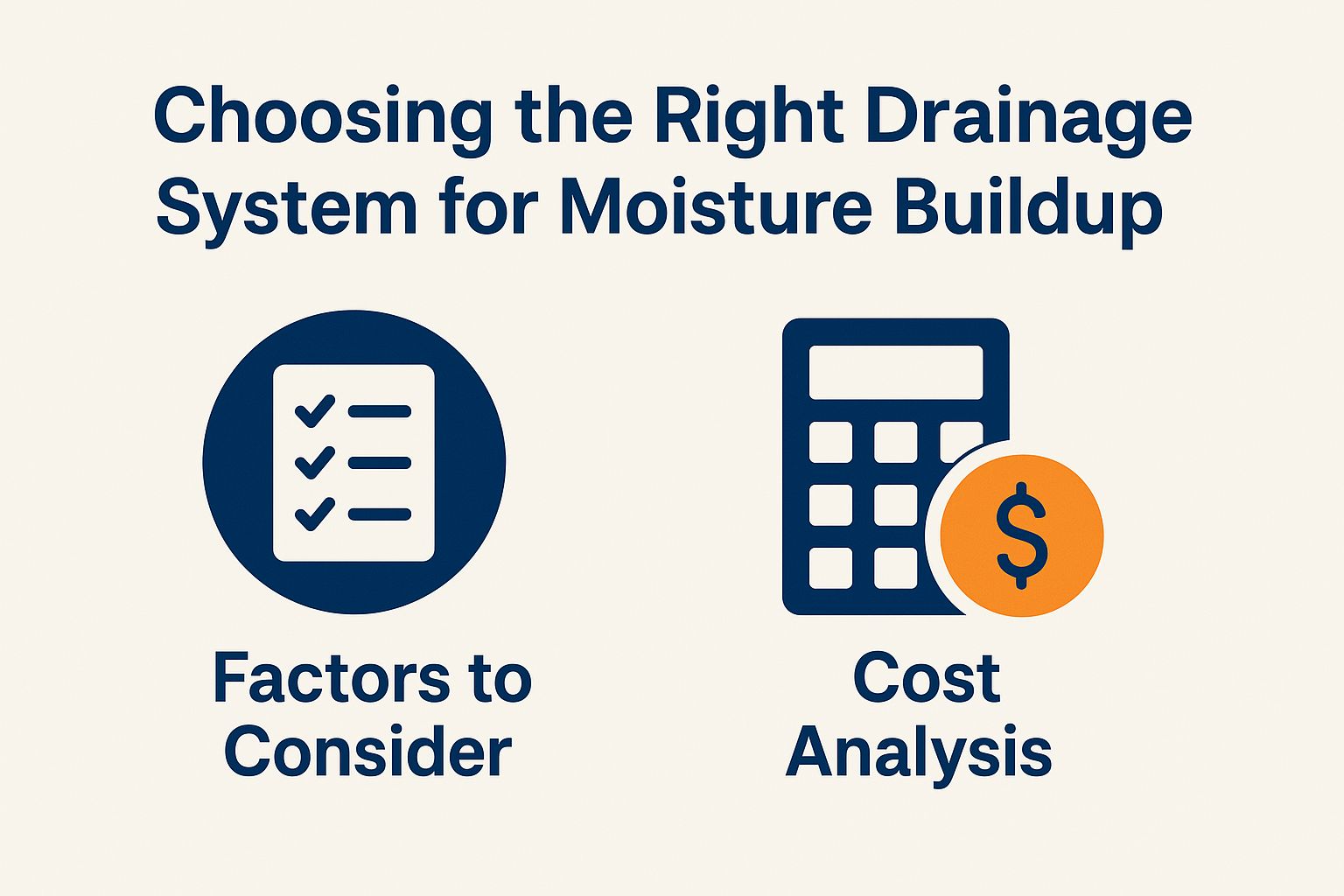 Choosing the Right Drainage System for Moisture Buildup