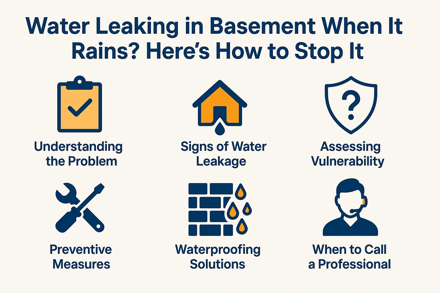 Water Leaking in Basement When It Rains? Here’s How to Stop It